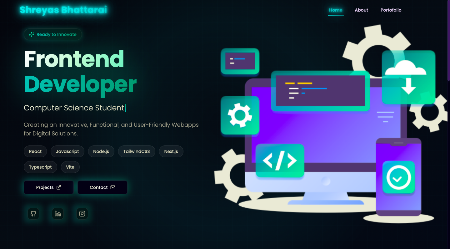 Shreyas Bhattarai - Front-End Web Developer Profile